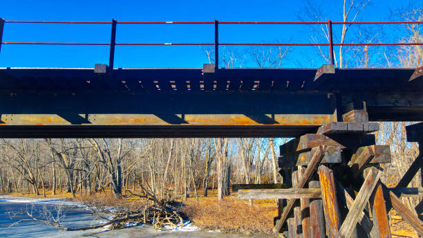 istock Old land around historic railway tracks 1356035262