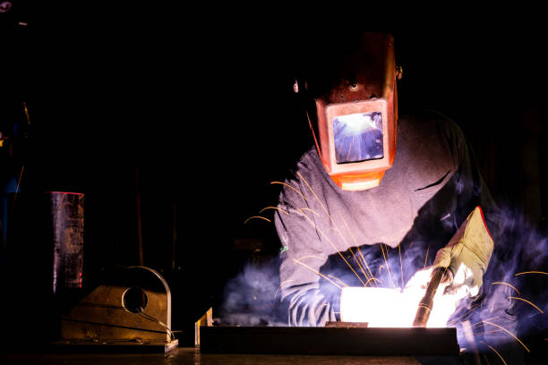 istock Portrait of a welder. 1356038611