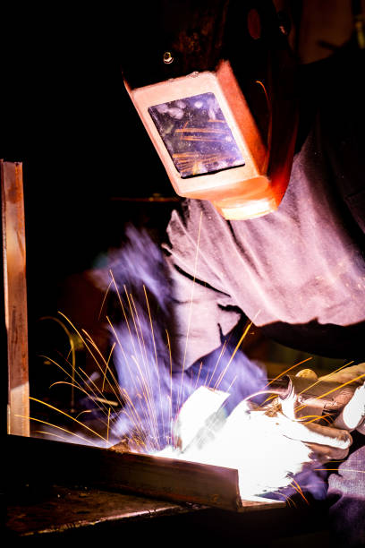 istock Portrait of a welder. 1356038638