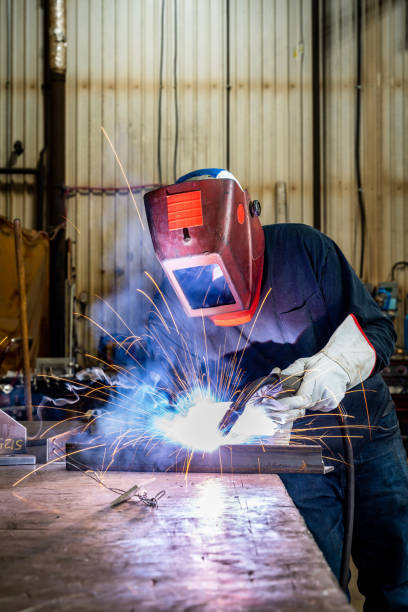 istock Portrait of a welder. 1356038729