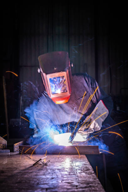 istock Portrait of a welder. 1356038730