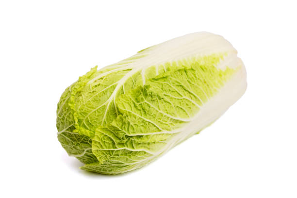 istock Fresh chinese cabbage isolated on a white background. Chinese cabbage 1356046031