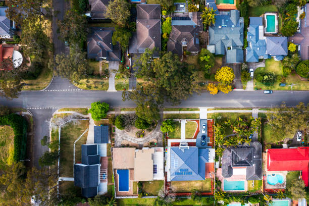 istock Sydney Suburb overhead perspective roof tops 1356046596