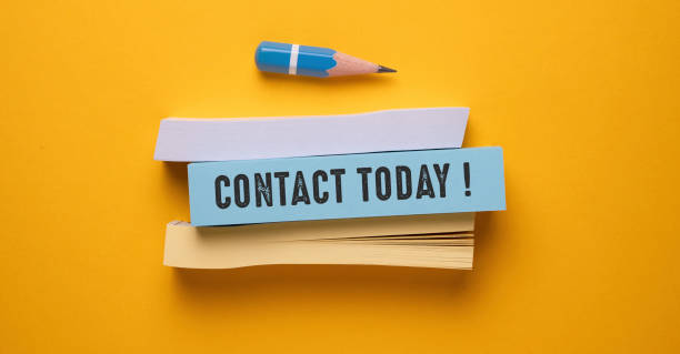 istock Close up of Contact Us Word 1356049113