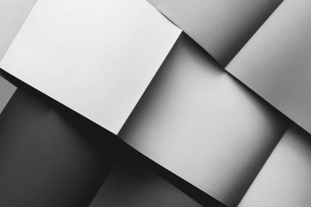istock Abstract shapes detail, gray background 1356051942
