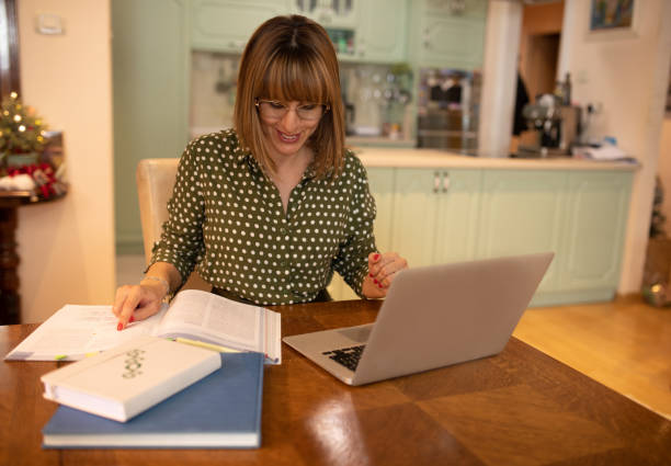 istock Woman Taking an Online Class 1356052962