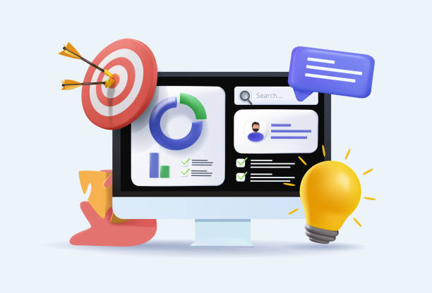 istock Concept of Project initiation. Project managment, life cycle. 3d vector illustration. Assignments , analyzing data. 1356054731
