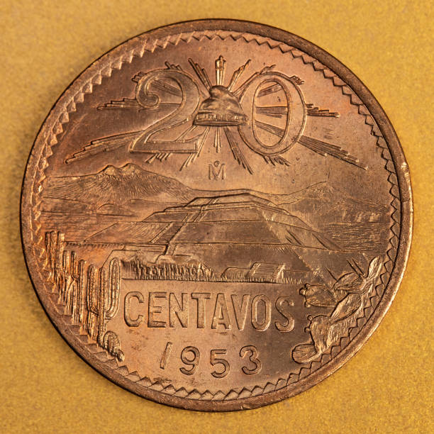 istock Antique 1953 Twenty Centavos Bronze Coin 1356054770