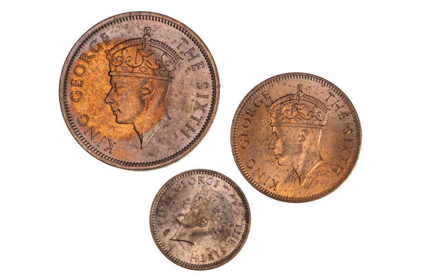 istock Vintage British Seychelles Bronze Coins 1356055071