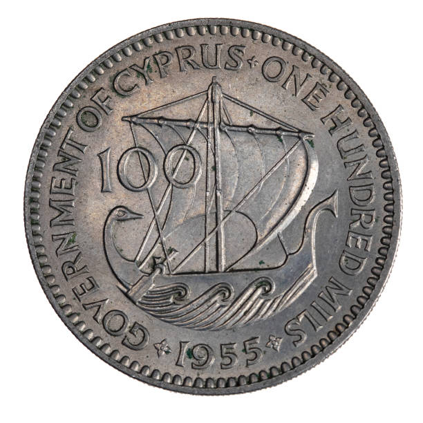 istock Vintage Cyprus Copper Nickel Queen Elizabeth Second Coin 1356055782