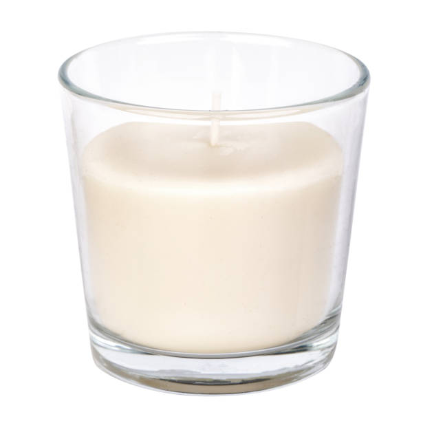 istock Candle in a transparent glass 1356060407