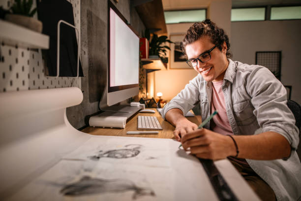 istock Trying to finish job before morning 1356060989