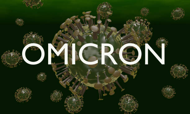 istock Omicron Variant - SARS-CoV-2 B.1.1.529 3D Render 1356066328