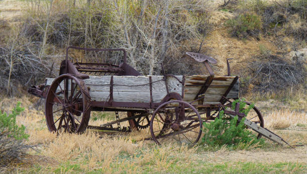 istock Old Wagon in Wyoming Countryside 1356069954