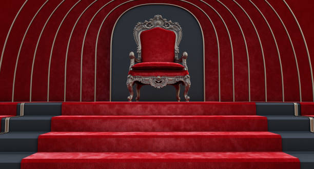 istock Throne of the kings, VIP throne, Red royal throne, 1356070672