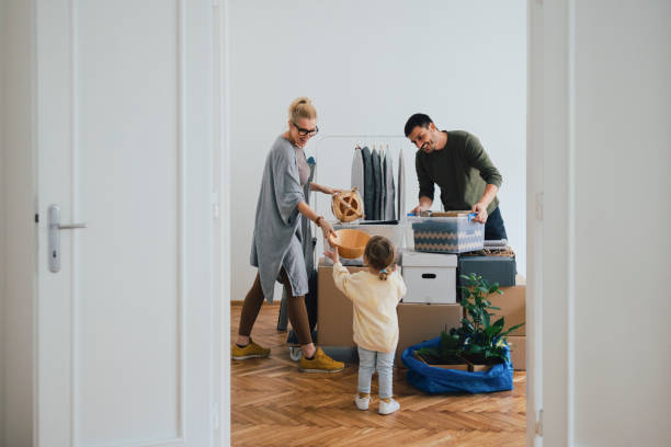 istock Cheerful Family Moving In New Home 1356074076
