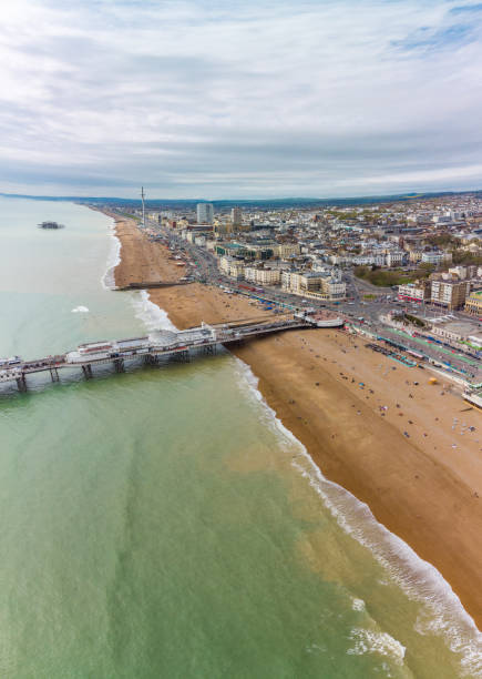 istock Brighton Pier, UK - Aerial panoramic view 1356074846