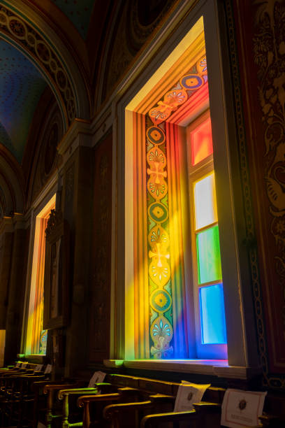 Stained glass Cathedral of Leon, Spain