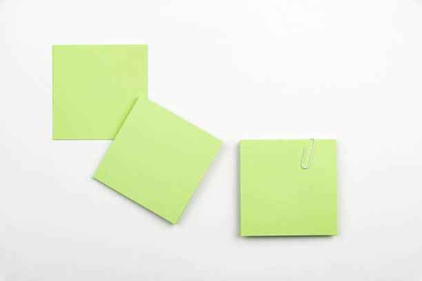 post it note with important on white background