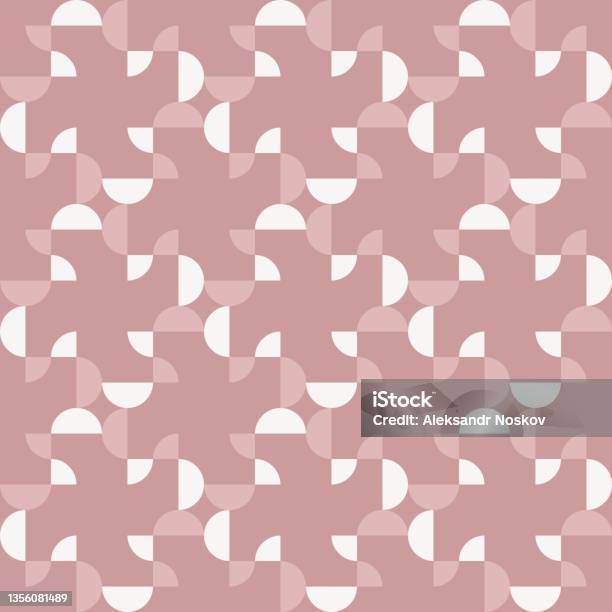 Rounded Block Pattern Rounded Abstract Seamless Pattern Accent For Any Surfaces Stock ...