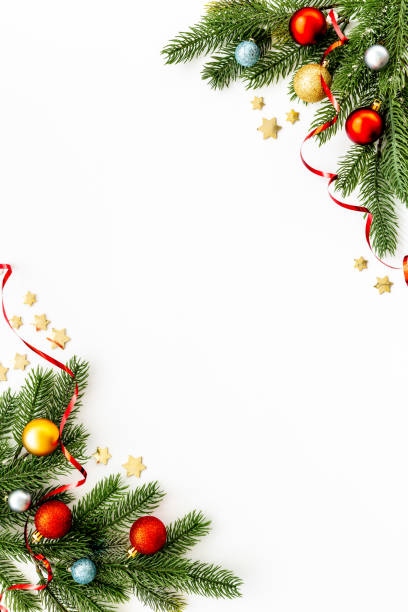 istock Christmas and New Year frame decor - greeting card banner 1356086586