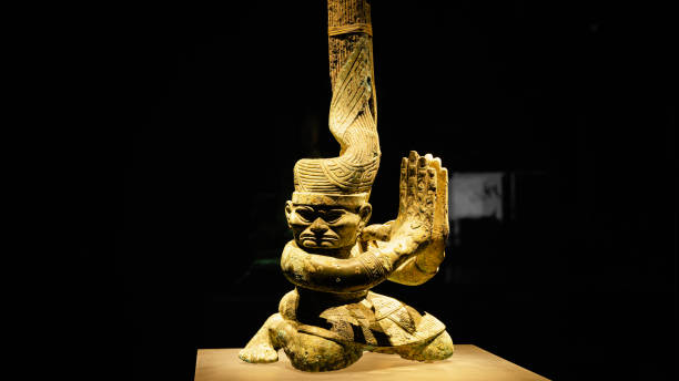 istock Bronze statue shot in Chengdu 1356095556