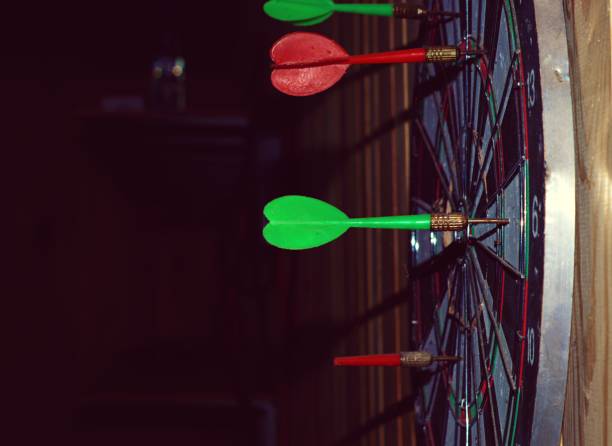 istock Darts hang on the wall in the garage 1356107429