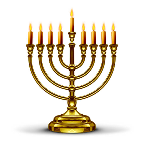 símbolo de la menorá de janucá - menorah fotografías e imágenes de stock