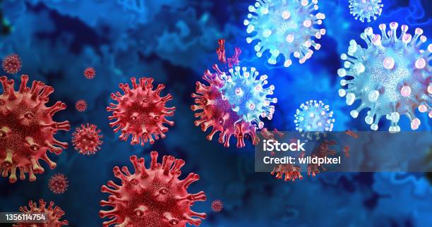 Mutating Virus Variant Stock Photo - Download Image Now - Coronavirus, COVID-19, Virus