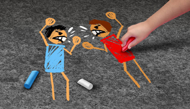 Politics and children as a socialization of a future voter through political indoctrinization and social influencing of a young mind to ideolgy as a child development concept in a 3D illustration style.
