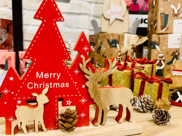 istock Christmas decoration in the shop 1356115712