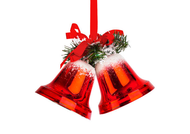 istock Christmas bells with a red bow 1356119454