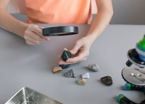 istock schoolboy studying semiprecious stones at school lesson 1356132648