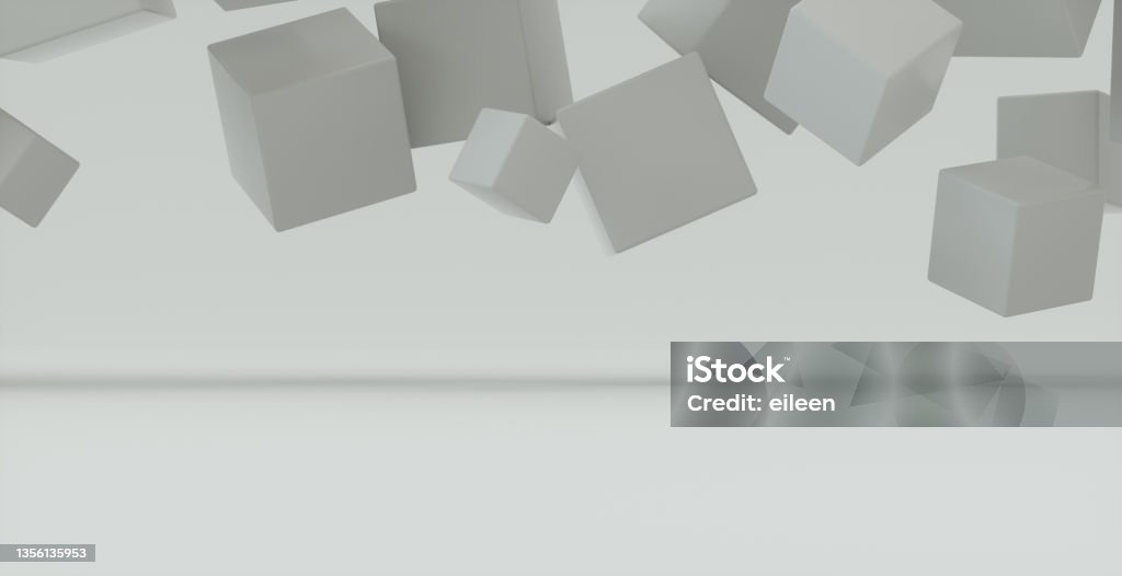 3d Cube Rendering 3d Cube Render Stock Photo - Download Image Now - Abstract Backgrounds ...