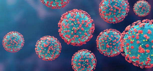 covid-19 omicron - hiv virus retrovirus aids stock-fotos und bilder
