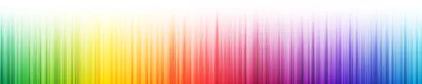Vector illustration of Rainbow colorful gradient faded vertical lines