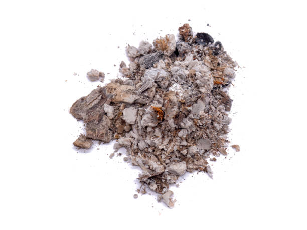 istock Ashes from the fireplace isolated on white background 1356150765