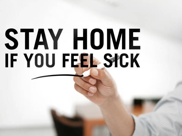 istock Stay home if you feel sick 1356150895