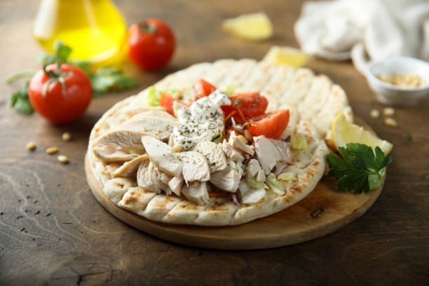 istock Pita with chicken 1356155250