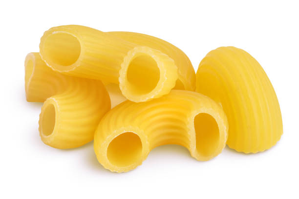 istock raw macaroni pasta isolated on white background with clipping path and full depth of field 1356156827