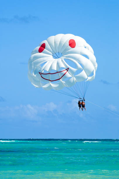 Recreational kiting activity at Bávaro beach