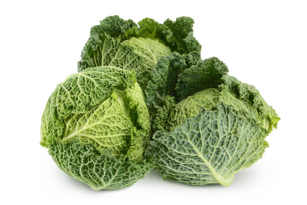 istock Savoy cabbage isolated on white background with clipping path and full depth of field 1356173011