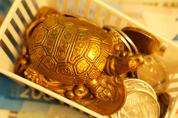 Traditional Chinese gold ingot mean symbols of wealth