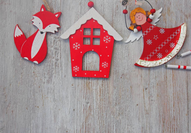 Winter postcard with copy space.  Christmas ornaments. Christmas decoration. Stylish Christmas decoration and ornaments. Christmas postcard. Christmas background. Christmas banner. Happy New Year banner. Happy New Year postcard. Christmas social media banner.