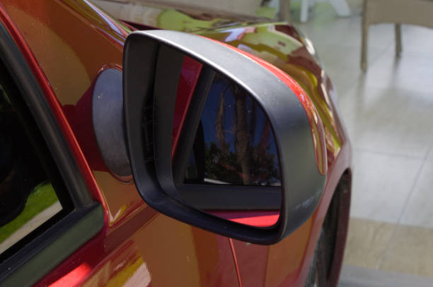 istock Rear view mirror of a modern car 1356192236