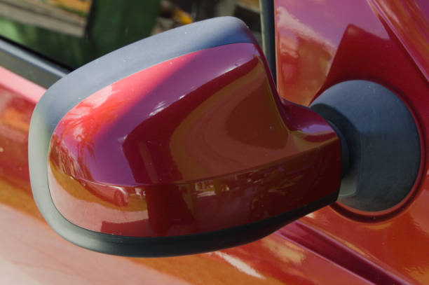 istock Rear view mirror of a modern car 1356192263