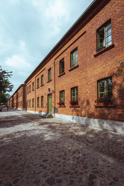 istock Partially renovated industrial district in Lodz 1356193413