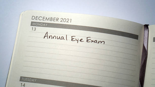 istock Reminder about annual eye exam to use vision benefits before year's end. 1356193768