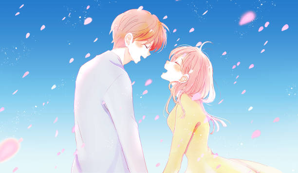Parejas Románticas De Anime - Banco de fotos e imágenes de stock - iStock Parejas Románticas De Anime - Banco de fotos e imágenes de stock - iStock