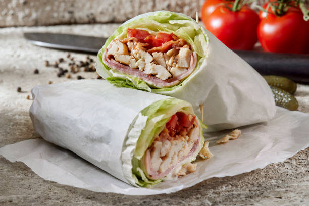 istock Roast Chicken BLT Lettuce Wrap Sandwich 1356198137